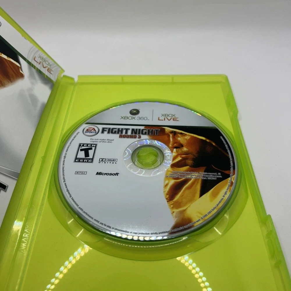 Fight Night Round 3 (Microsoft Xbox 360, 2006) Complete With Manuel